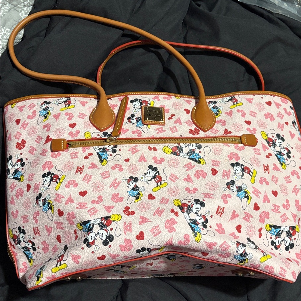 Disney Pink and Brown Mickey Mouse Tote